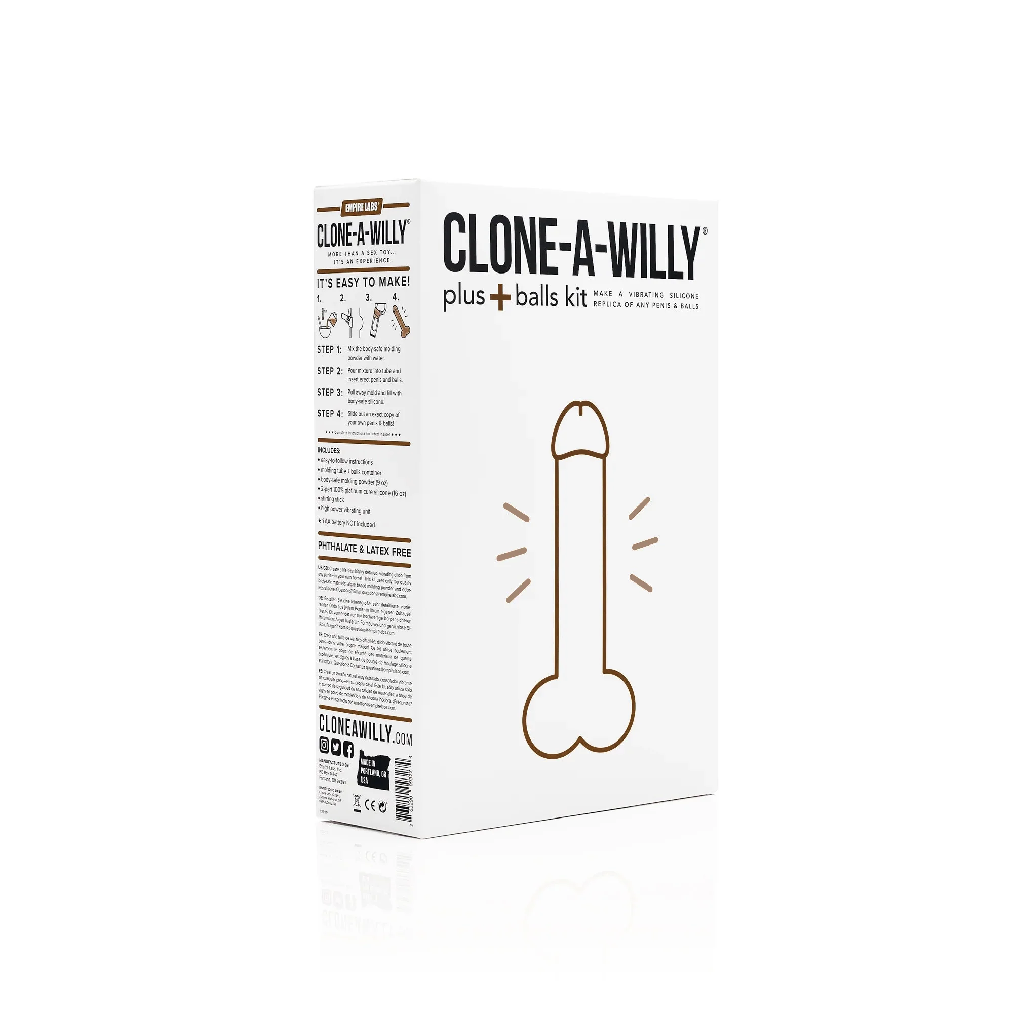 Penis Plus Balls <br>DIY Dildo Kit <br>Deep Skin Tone - Image 5