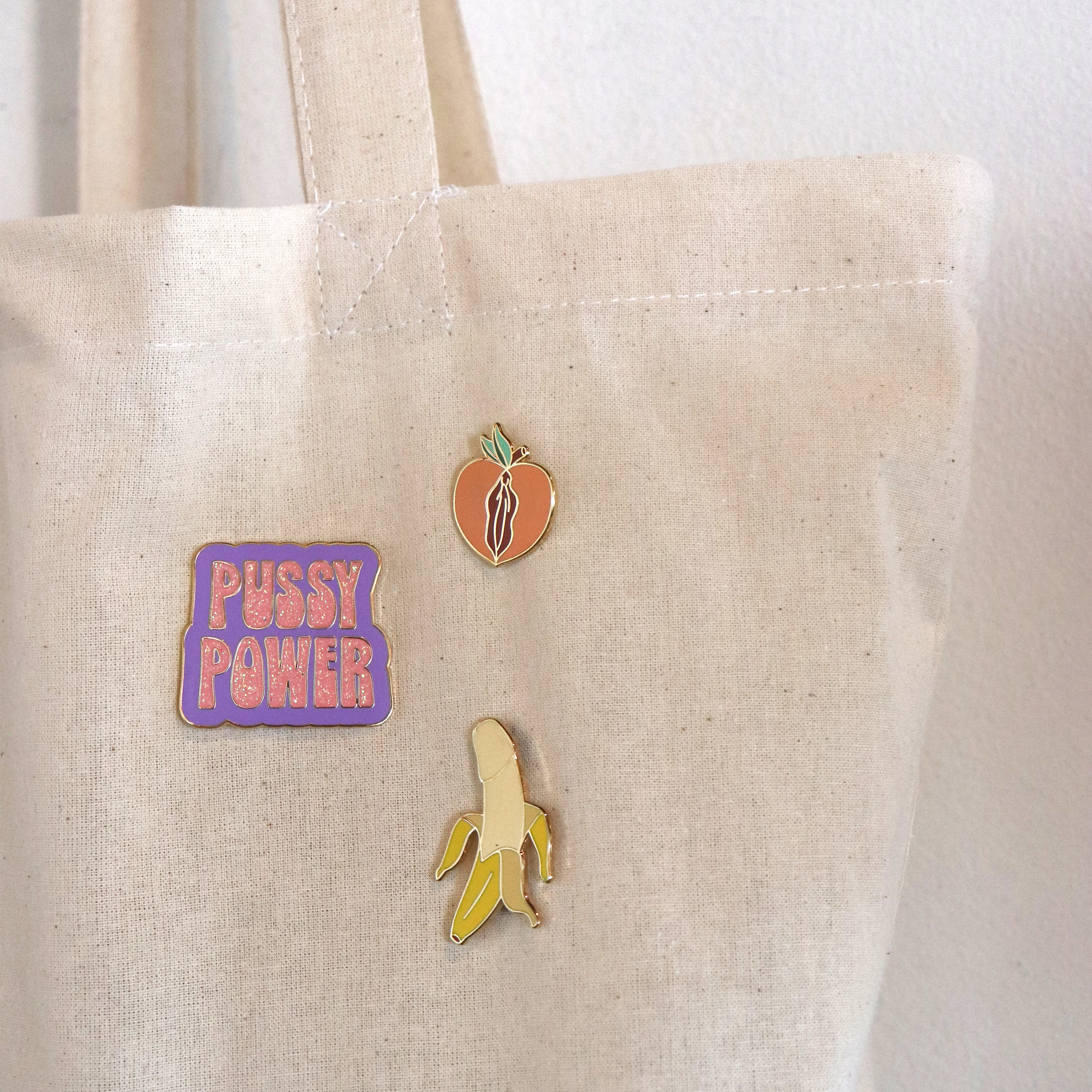 Peach (Pussy) Enamel Pin - Image 2